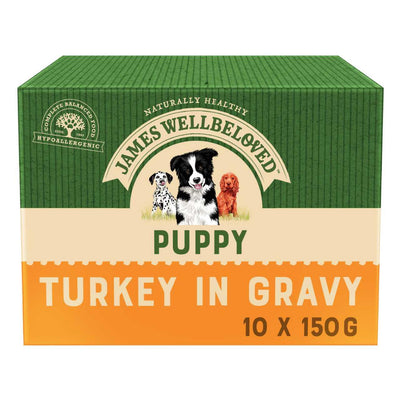 James Wellbeloved Wet Gravy Turkey Puppy Dog Food
