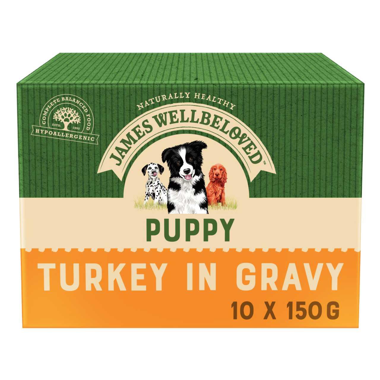 James Wellbeloved James Wellbeloved Turkey Puppy Wet Dog Food pet food packaging