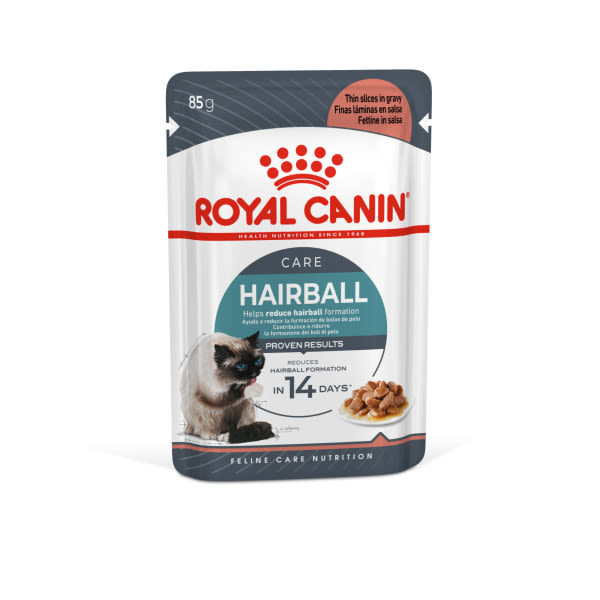 Royal Canin Royal Canin Intense Hairball 34 Adult Wet Cat Food pet food packaging