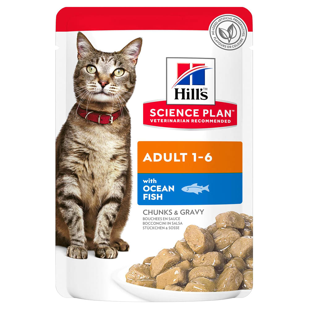 Hill's Hill'S Science Plan Ocean Adult Wet Cat Food pet food packaging