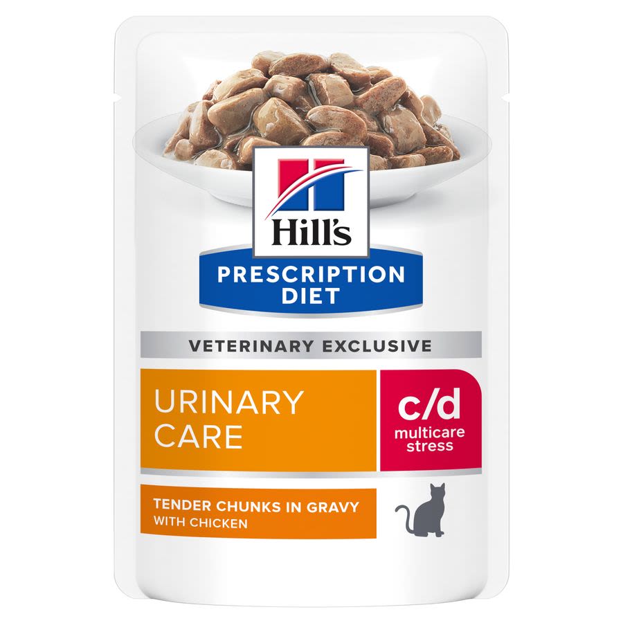 Hill's Hill'S Prescription Multicare Stress Urinary Care Chicken Adult Wet Cat Food pet food packaging