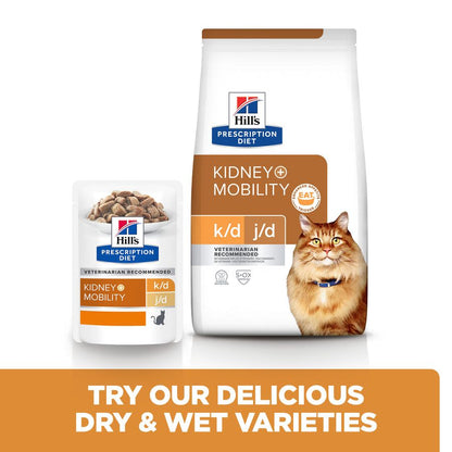 Hill's Prescription Diet Kidney k/d + Mobility Joint Care Dry Cat Food - Chicken