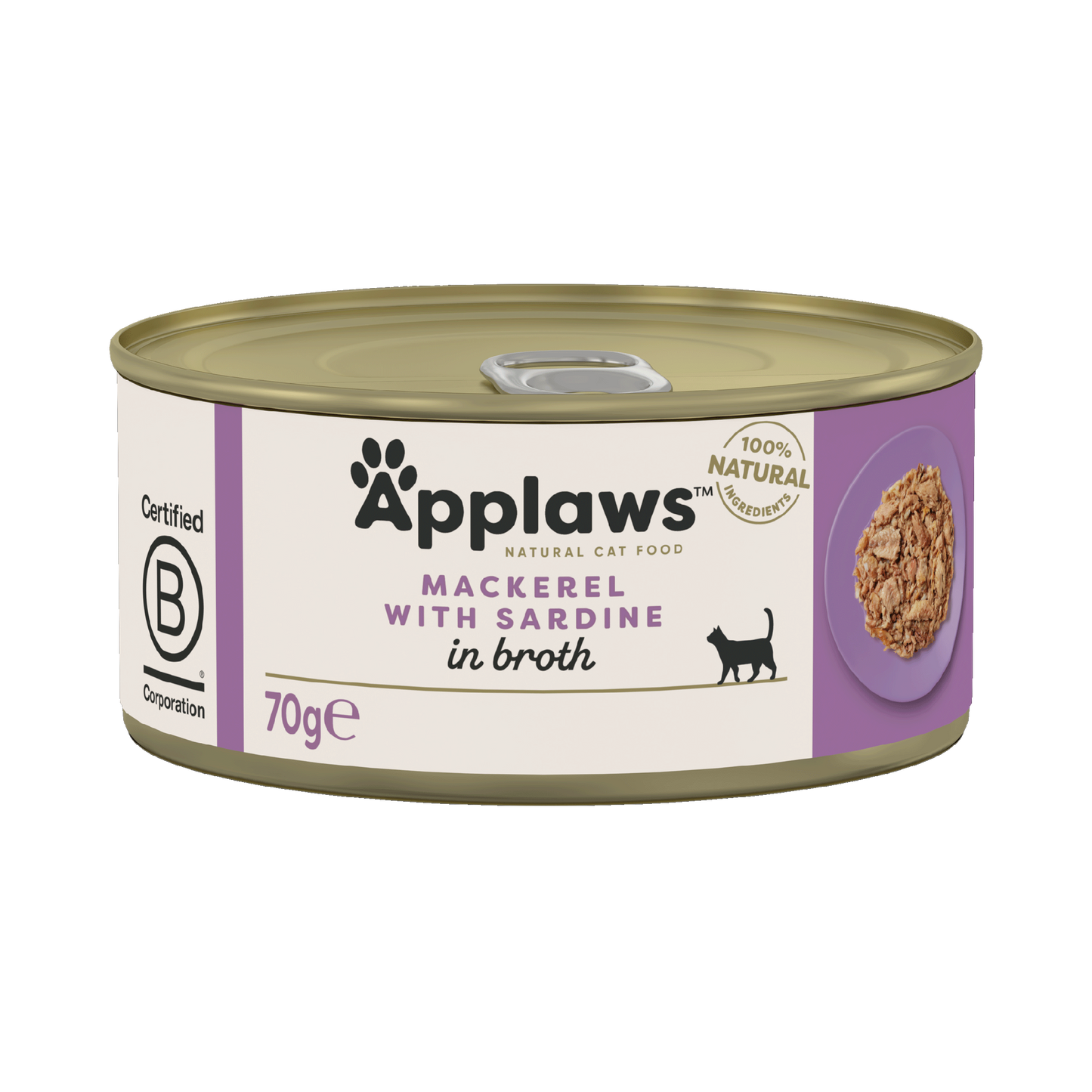 Applaws Cat Tin 70g Mackerel with Sardine