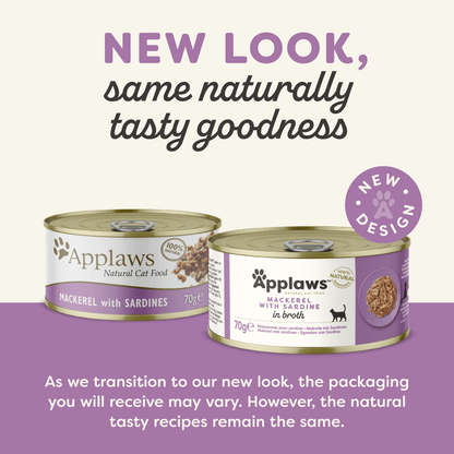 Applaws Cat Tin 70g Mackerel with Sardine