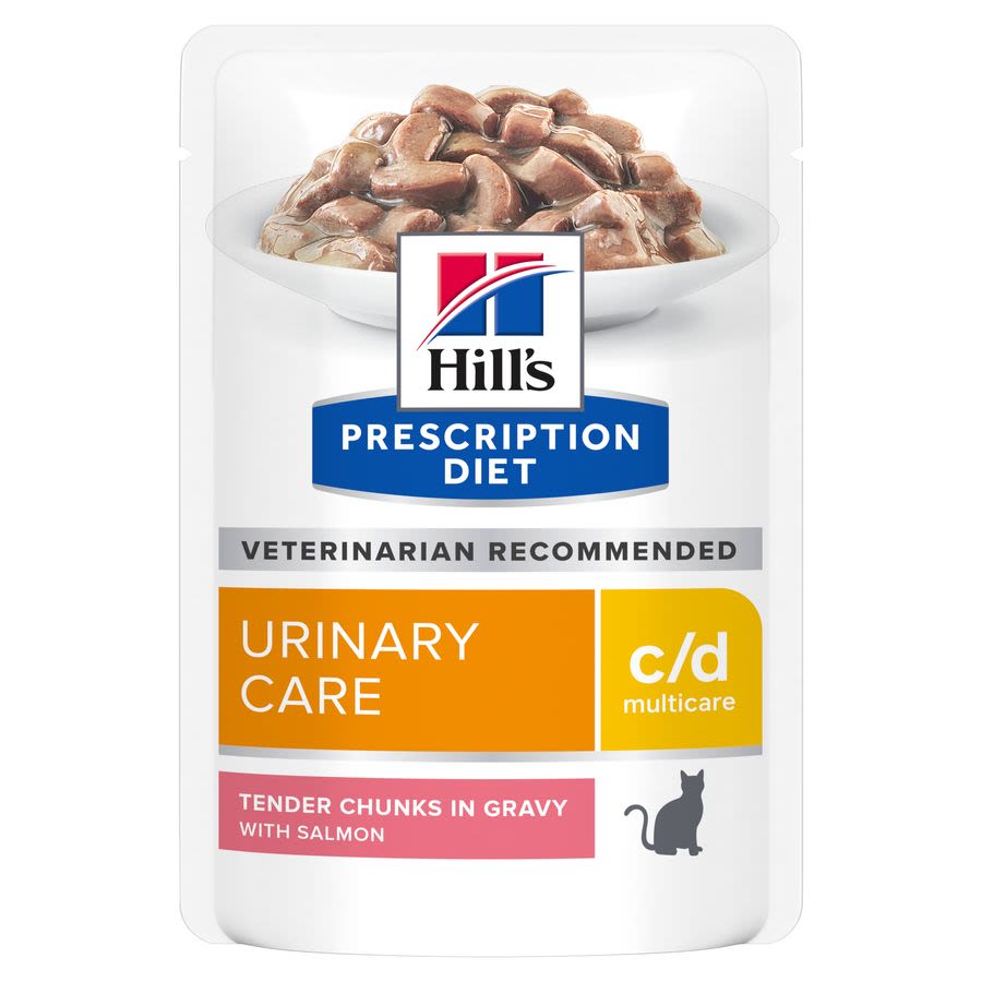 Hill's Hill'S Prescription Multicare Urinary Care Salmon Adult Wet Cat Food pet food packaging
