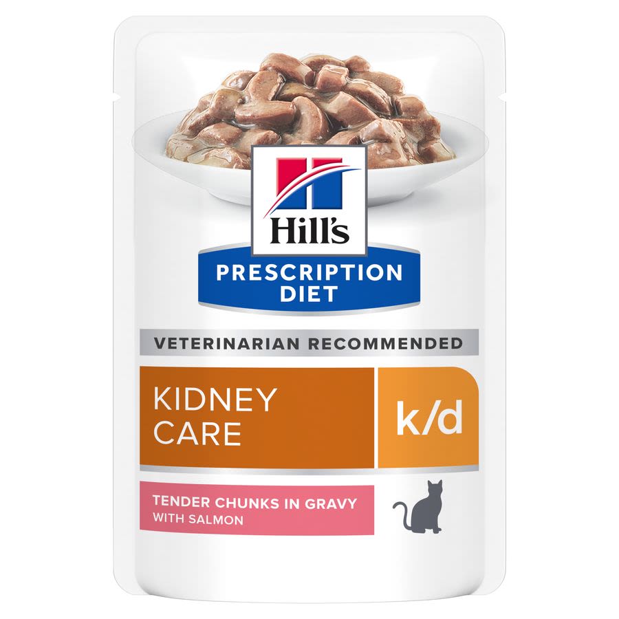 Hill's Hill'S Prescription Kidney Care Salmon Adult Wet Cat Food pet food packaging