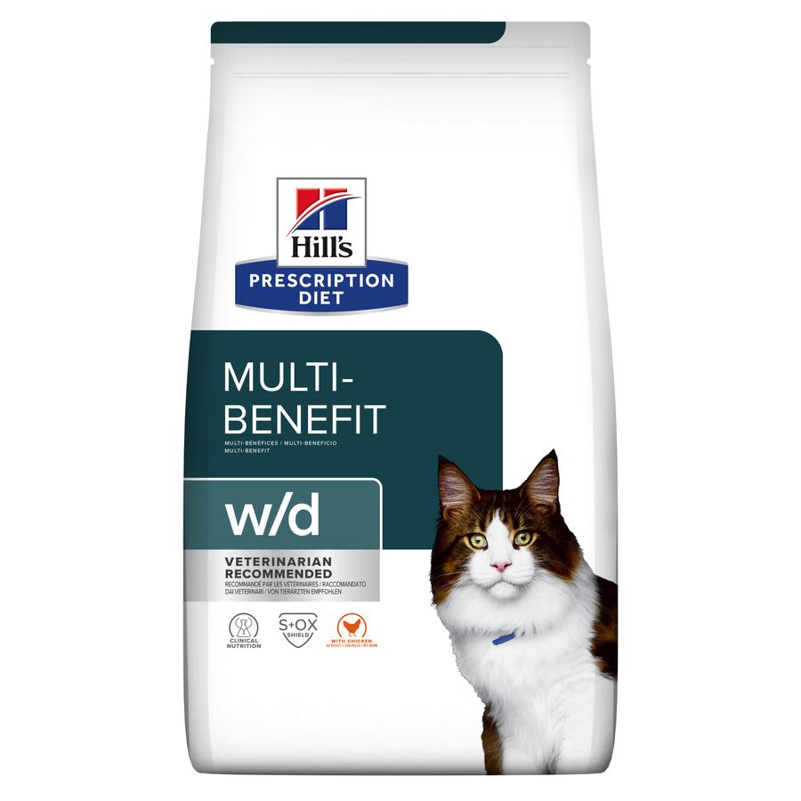 Hill's Hill'S Prescription Digestive Weight Management Chicken Adult Dry Cat Food pet food packaging