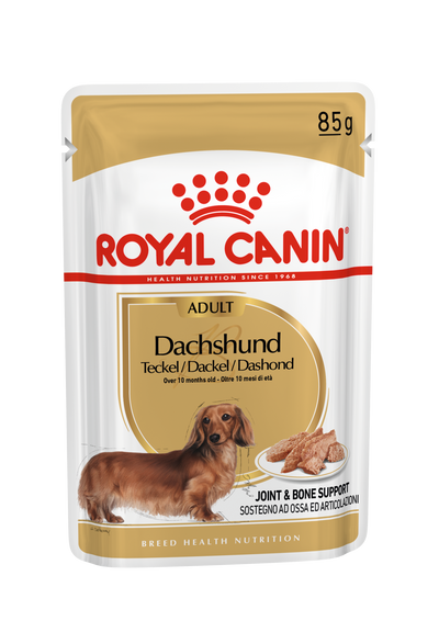 Royal Canin Royal Canin Dachshund Adult Wet Dog Food pet food packaging