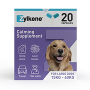 Zylkene Calming Supplement for Dogs - 30-60kg - 20 Capsules