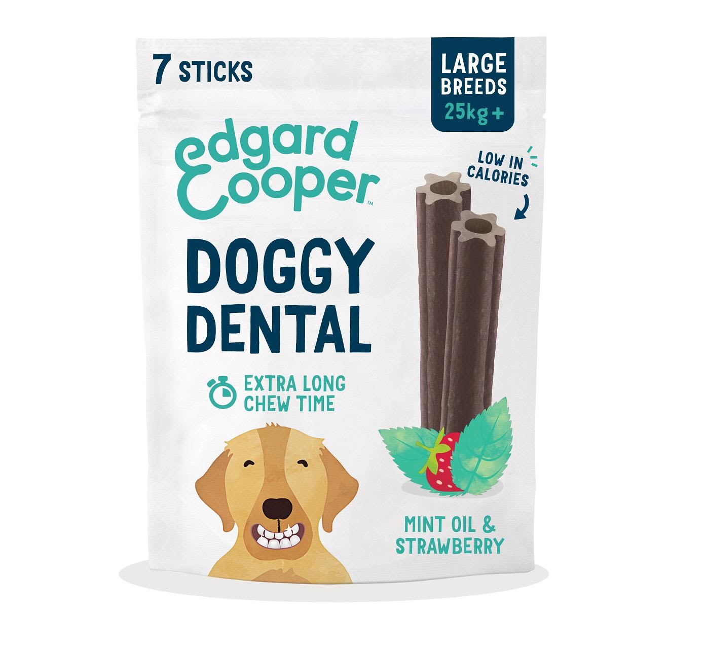 Edgard & Cooper Strawberry & Mint Large Doggy Dental Treat