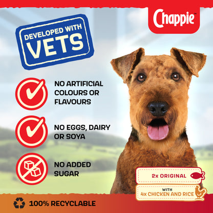 Chappie Adult Wet Dog Food Tins Favourites in Loaf