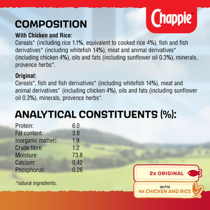 Chappie Adult Wet Dog Food Tins Favourites in Loaf