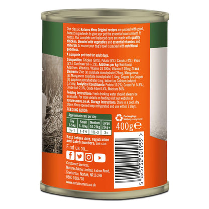 Natures Menu Original Adult Wet Dog Food - Chicken