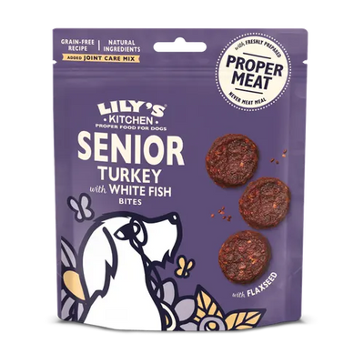 Lily's Kitchen Lily'S Kitchen Turkey Whitefish Senior Treat pet food packaging