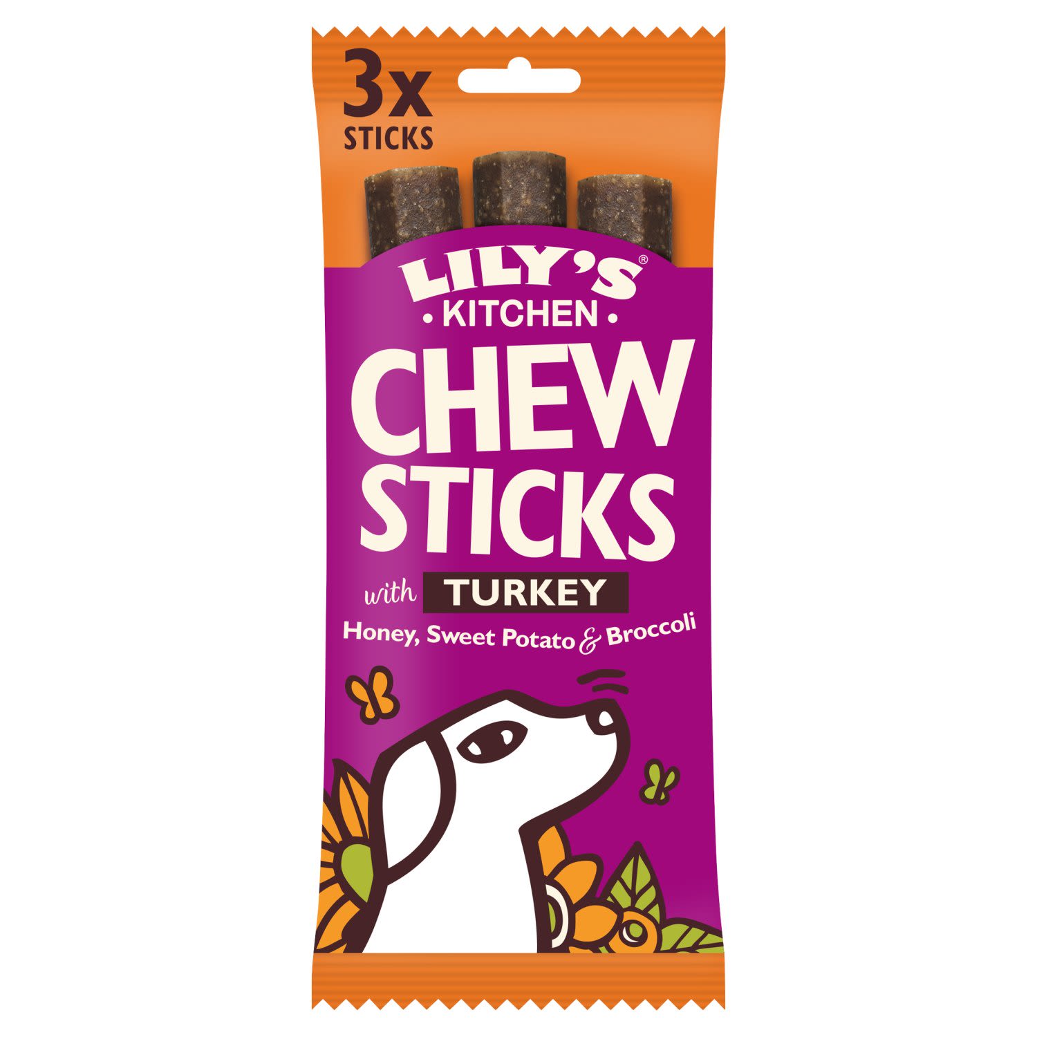 Lily's Kitchen Lily'S Kitchen Chew Sticks Turkey Adult Treat Dog Food pet food packaging