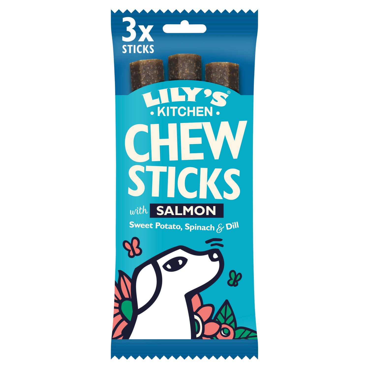 Lily's Kitchen Lily'S Kitchen Chew Sticks Salmon Adult Treat Dog Food pet food packaging