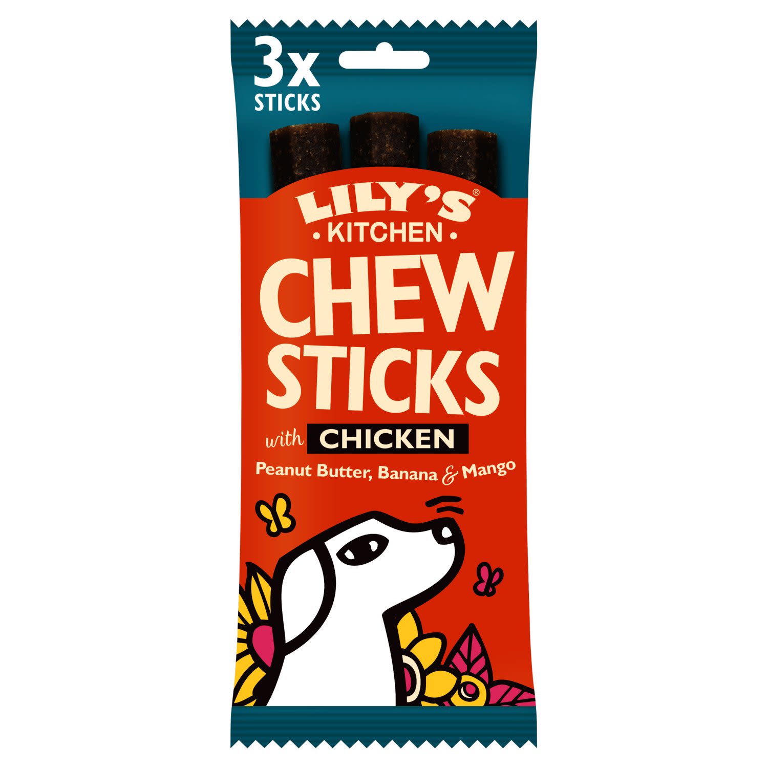 Lily's Kitchen Lily'S Kitchen Chew Sticks Chicken Adult Treat Dog Food pet food packaging