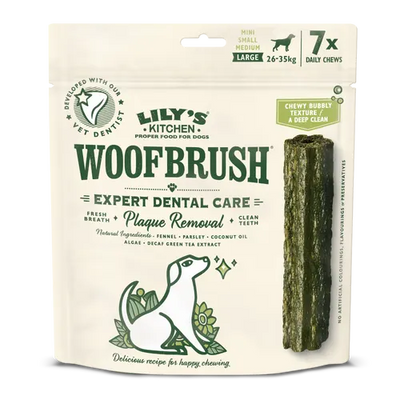 Lily's Kitchen Lily'S Kitchen Dental Woofbrush Adult Treat pet food packaging