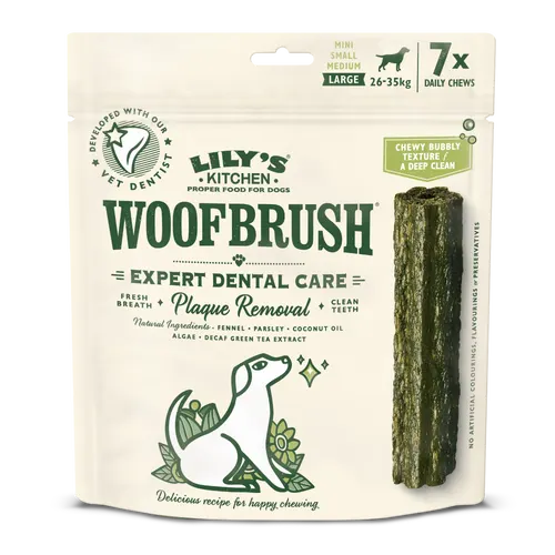Lily's Kitchen Lily'S Kitchen Woofbrush Dental Chew Adult Treat Dog Food pet food packaging