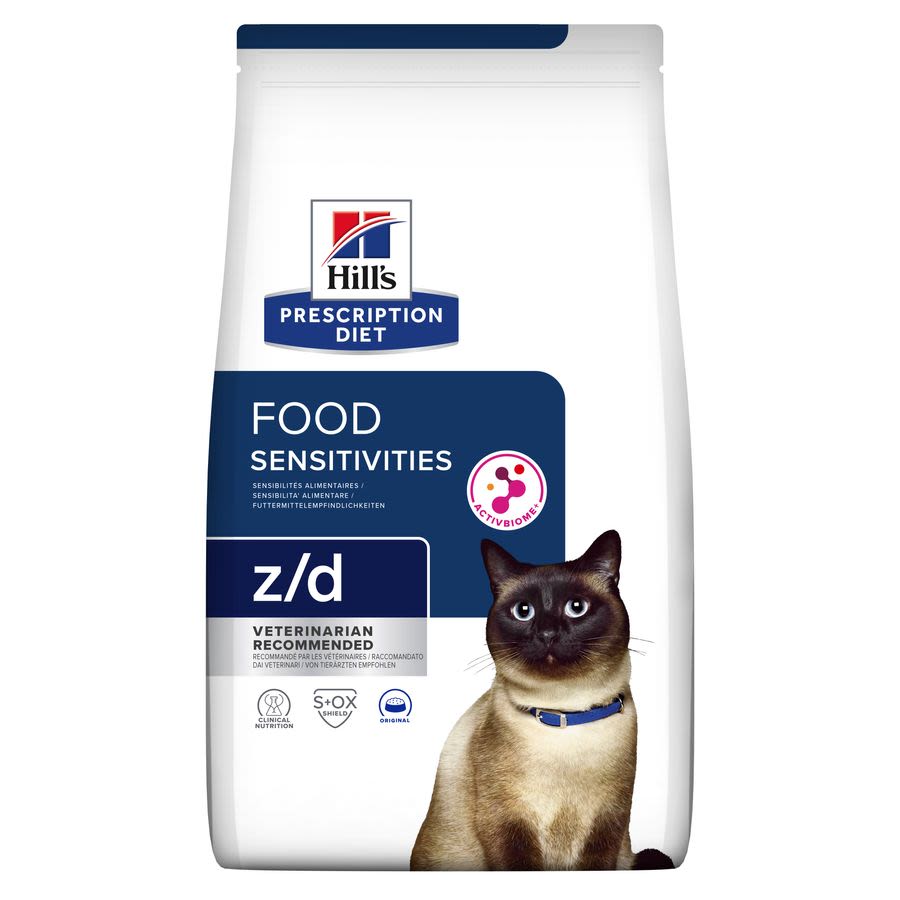 Hill's Hill'S Prescription Sensitivities Adult Dry Cat Food pet food packaging