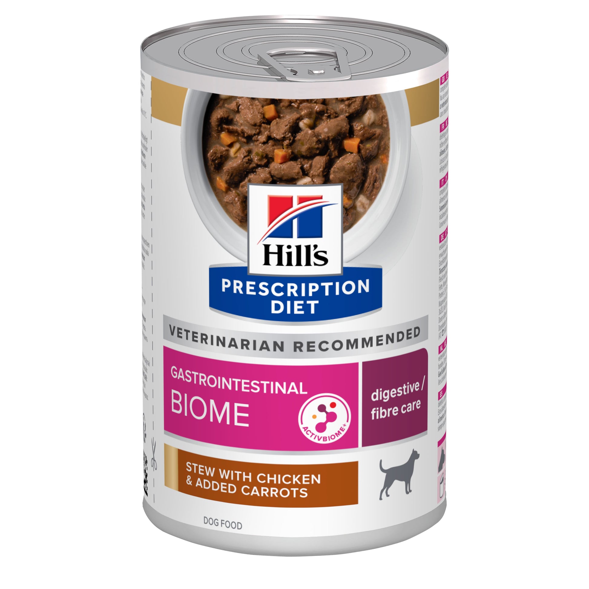 Hill's Hill'S Prescription Gastrointestinal Biome Digestive Care Chicken Adult Wet Dog Food pet food packaging