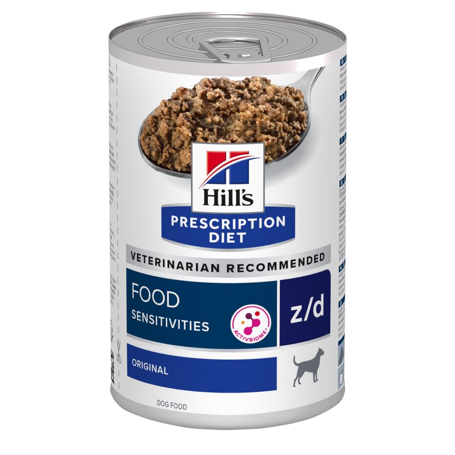 Hill's Hill'S Prescription Sensitivities Adult Wet Dog Food pet food packaging