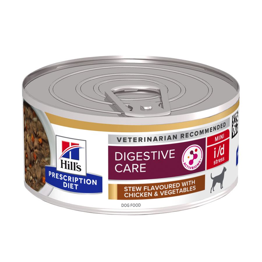 Hill's Hill'S Prescription Stress Digestive Care Stew Chicken Adult Wet Dog Food pet food packaging