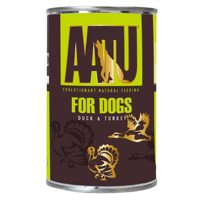 AATU Adult Duck & Turkey Wet Dog Food Tins