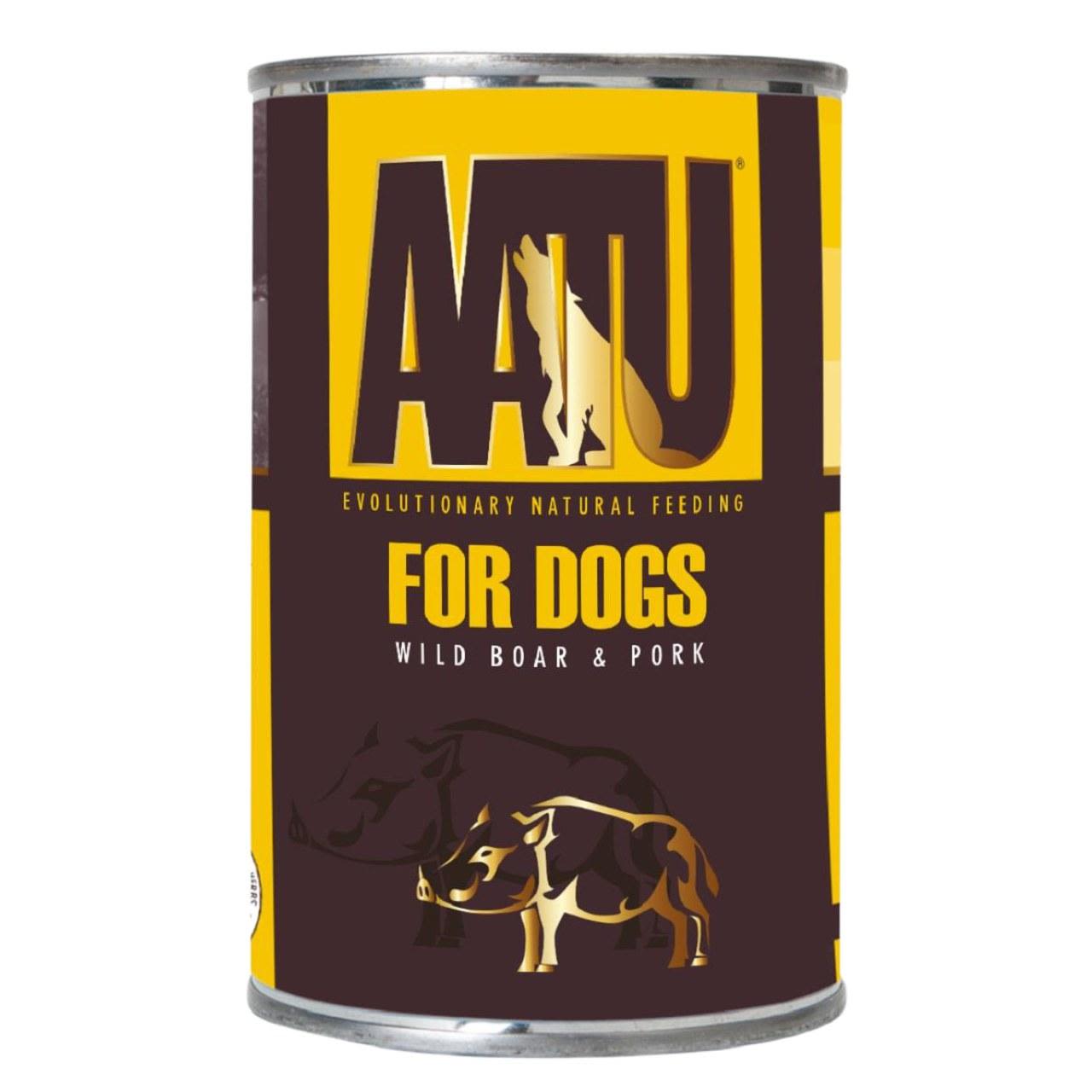 AATU Adult Wild Boar & Pork Wet Dog Food Tins