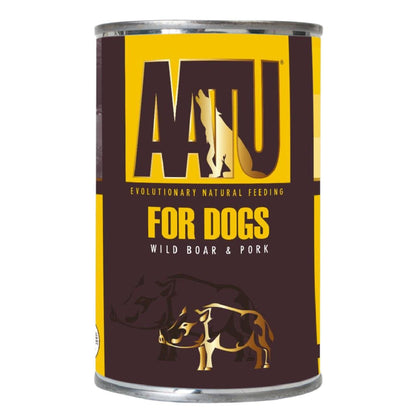 AATU Adult Wild Boar & Pork Wet Dog Food Tins