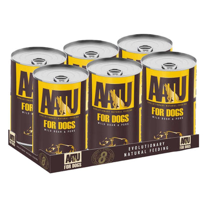 AATU Adult Wild Boar & Pork Wet Dog Food Tins