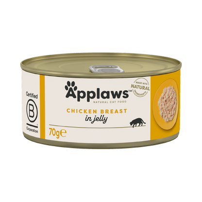 Applaws Cat Tin 1x(24x70g) Chicken Breast in Jelly