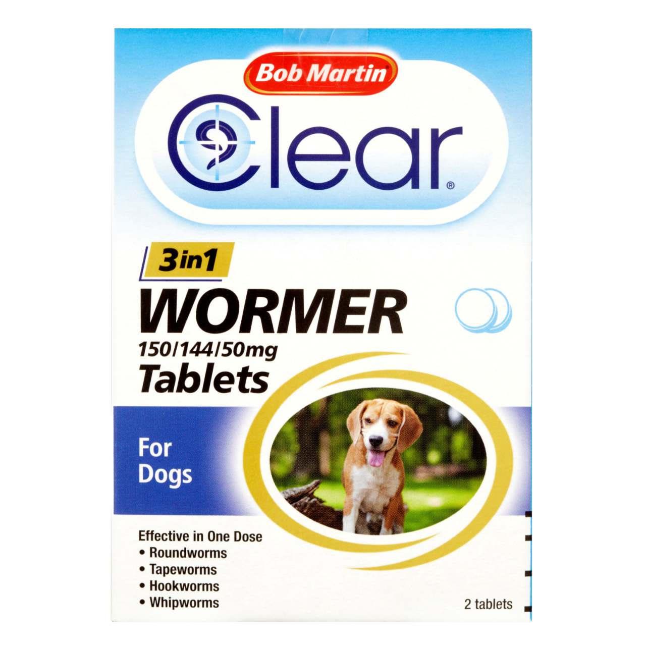Bob Martin 3in1 Dewormer Tablets for Dog