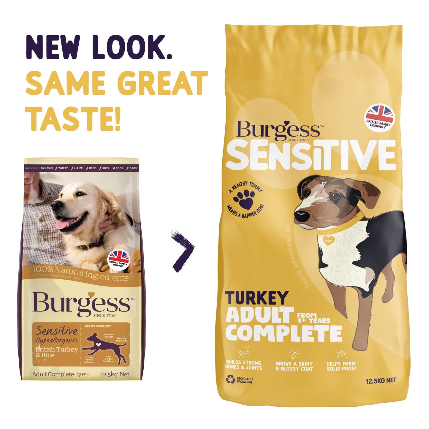Burgess Sensitive Adult Hypoallergenic Turkey & Rice Dry Dog Food