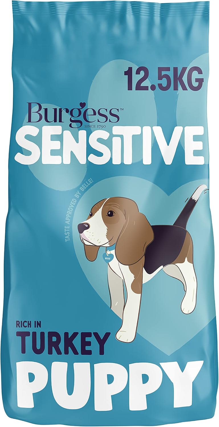 Burgess Burgess Sensitive Hypoallergenic Turkey Puppy Dry Dog Food pet food packaging
