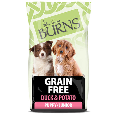 Burns Burns Sensitive Grain Free Duck Puppy Dry Dog pet food packaging