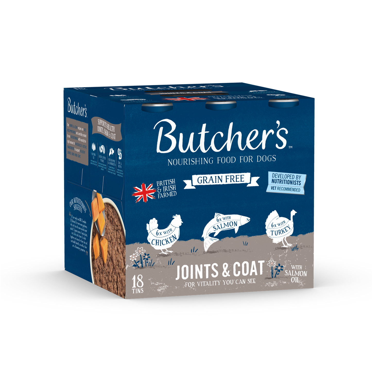 Butcher's Joints & Coat Dog Food Tins