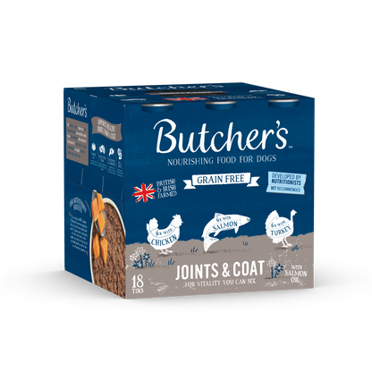 Butcher's Joints & Coat Dog Food Tins