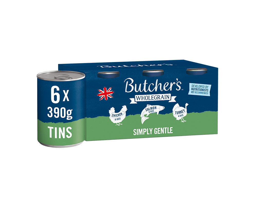 Butchers Butchers Butcher Wholegrain Simply Gentle Adult Wet Dog Food pet food packaging