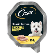 Cesar Classic Terrine Dog Food Tray Chicken & Turkey in Loaf