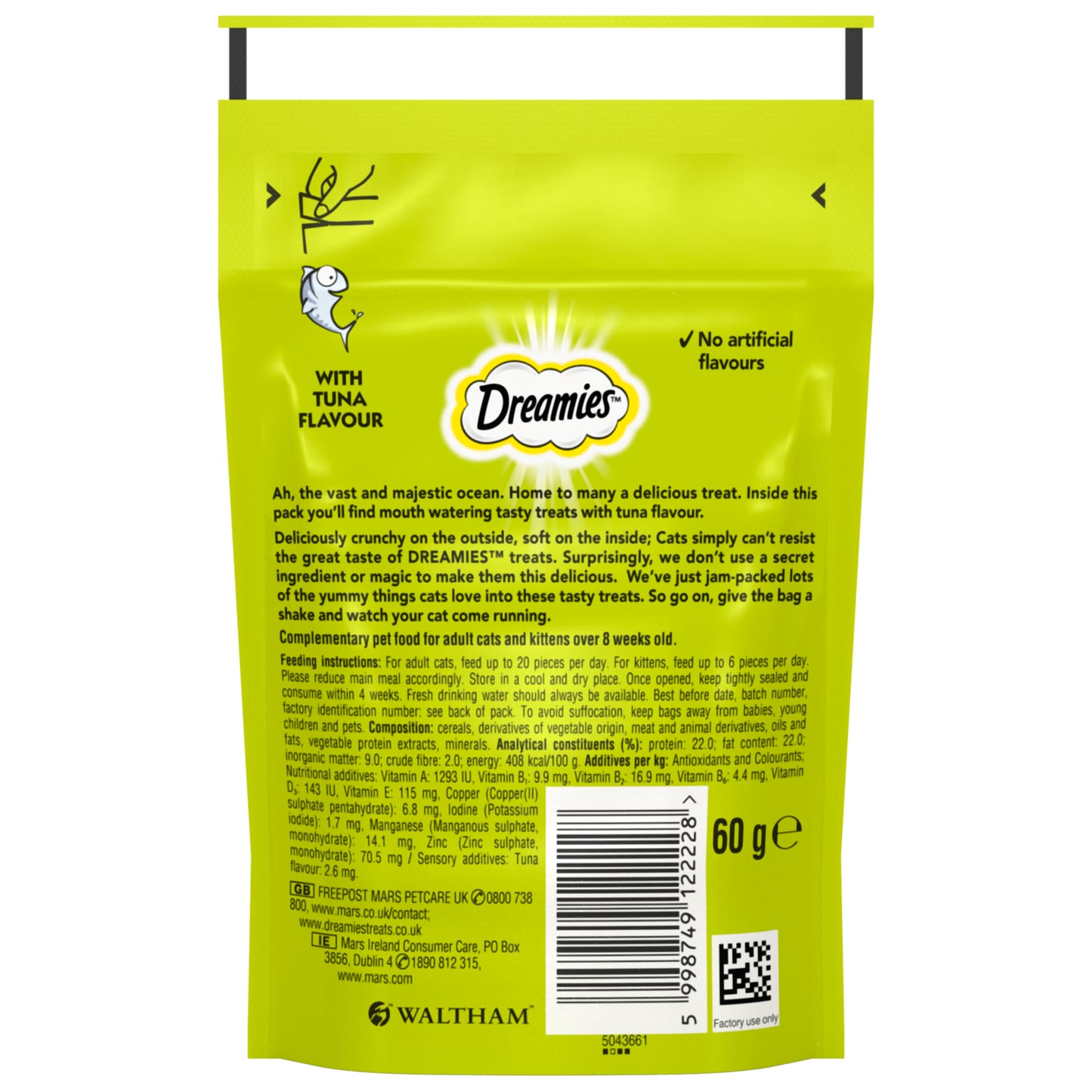 Dreamies Cat Treat Biscuits with Tuna Flavour