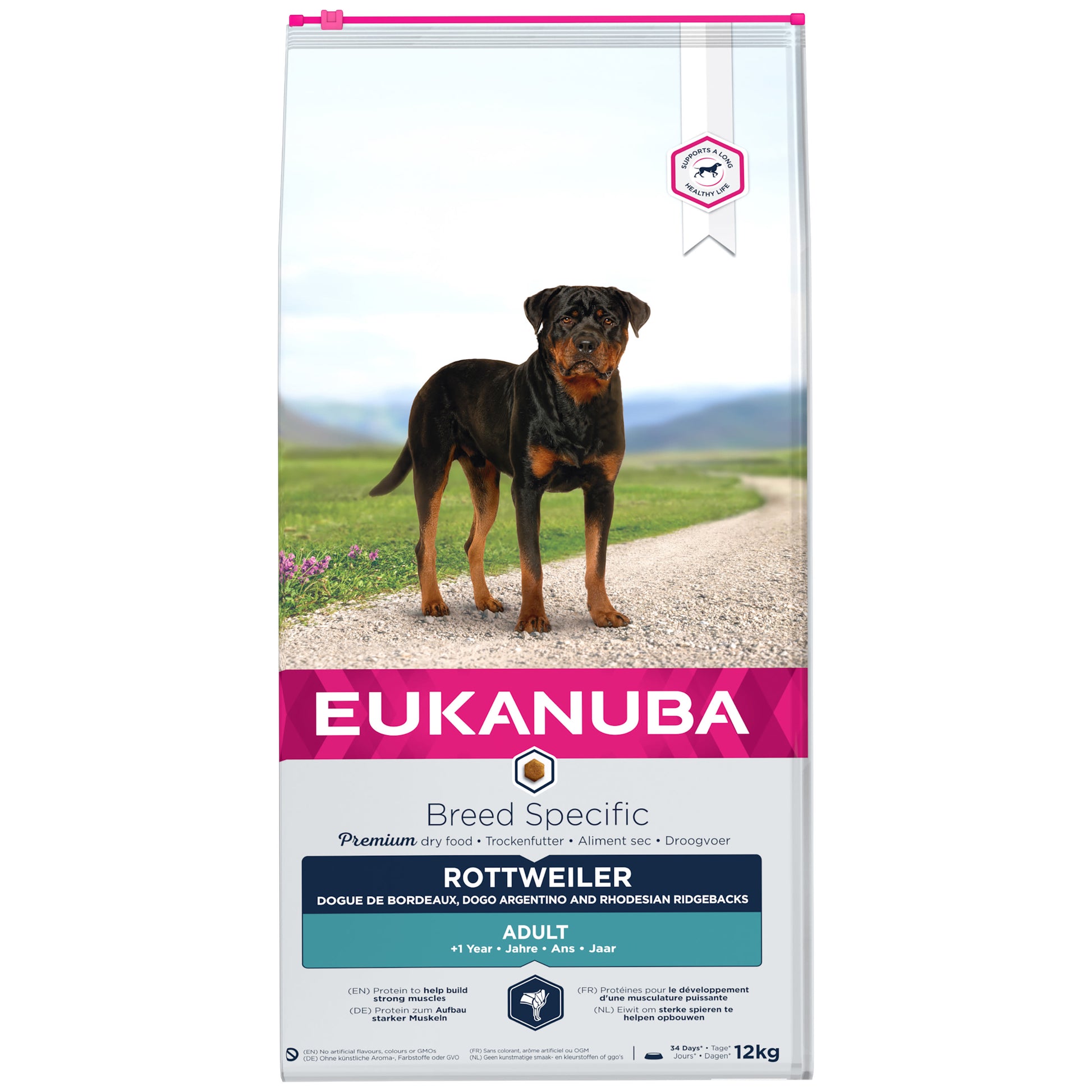 Eukanuba Eukanuba Specific Rottweiler Adult Dry Dog Food pet food packaging