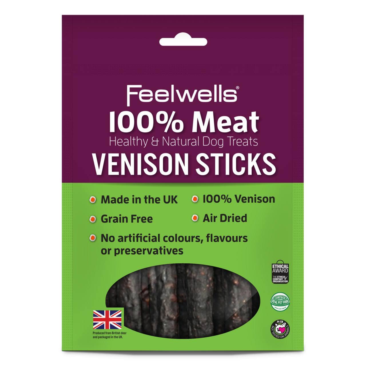 Feelwells 100% Meat Venison Sticks Dog Treat