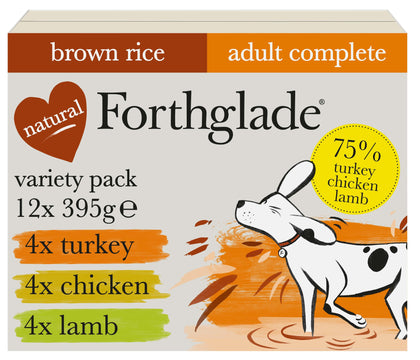 Forthglade Complete Adult Multicase (Turkey Lamb & Chicken) Wet Dog Food