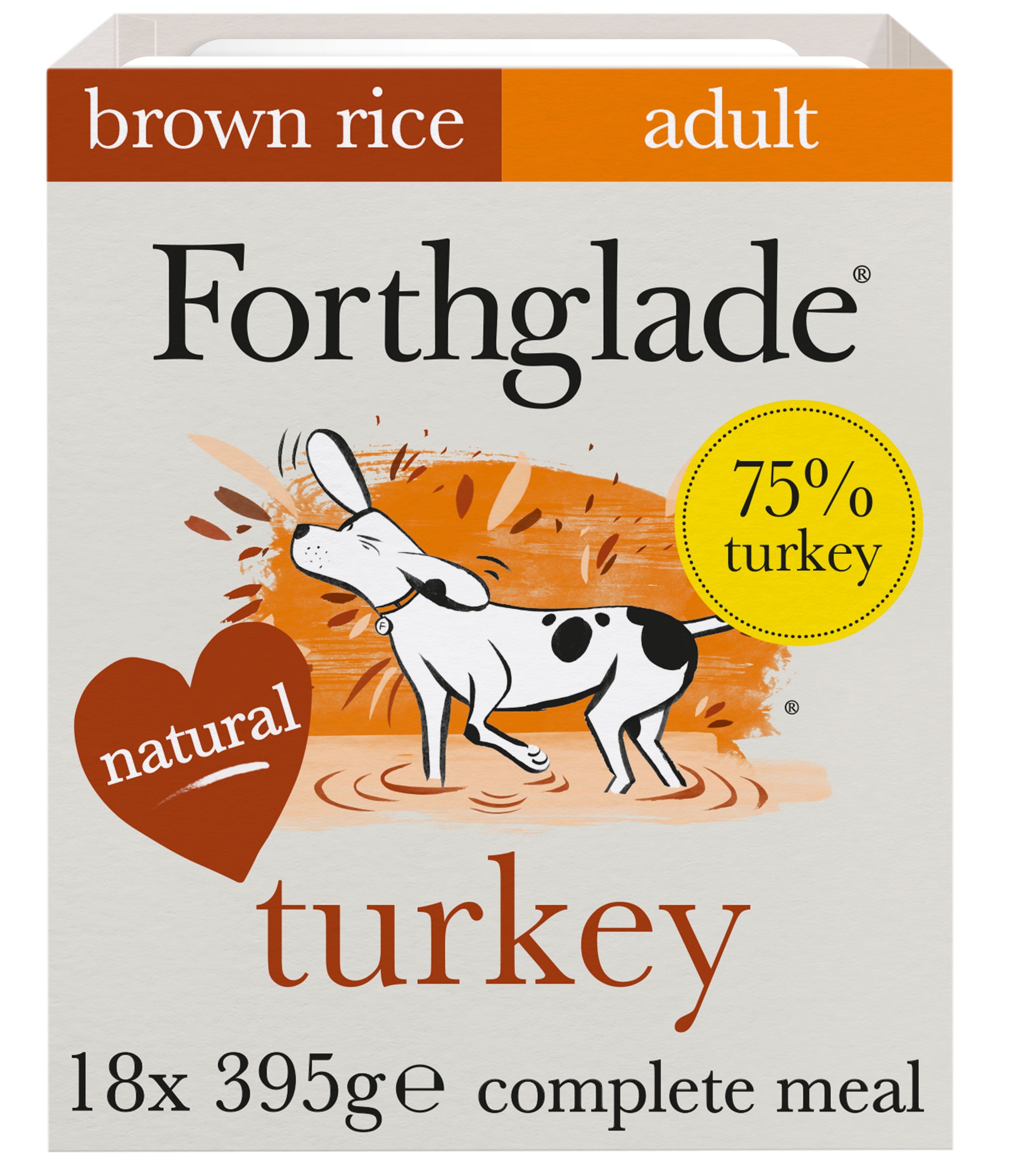 Forthglade Forthglade Brown Veg Turkey Adult Wet Dog Food pet food packaging