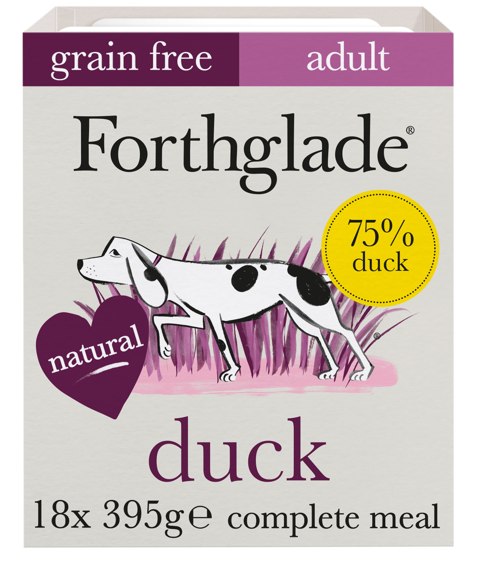 Forthglade Forthglade Duck Adult Wet Dog Food pet food packaging