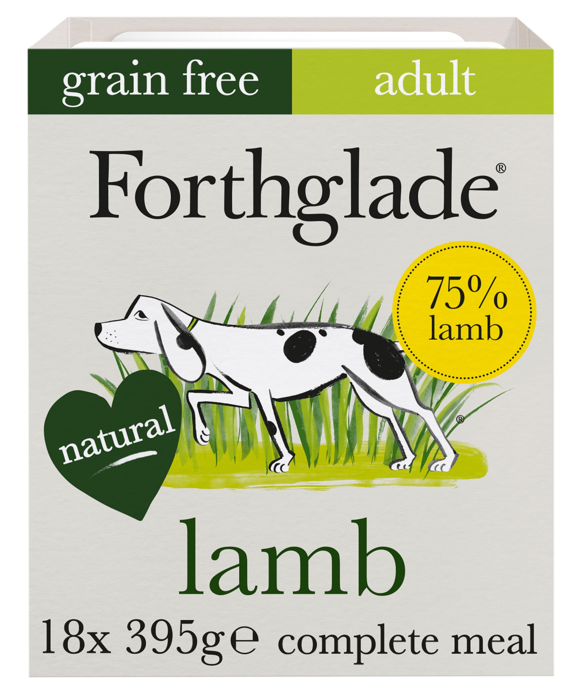Forthglade Forthglade Lamb Adult Wet Dog Food pet food packaging