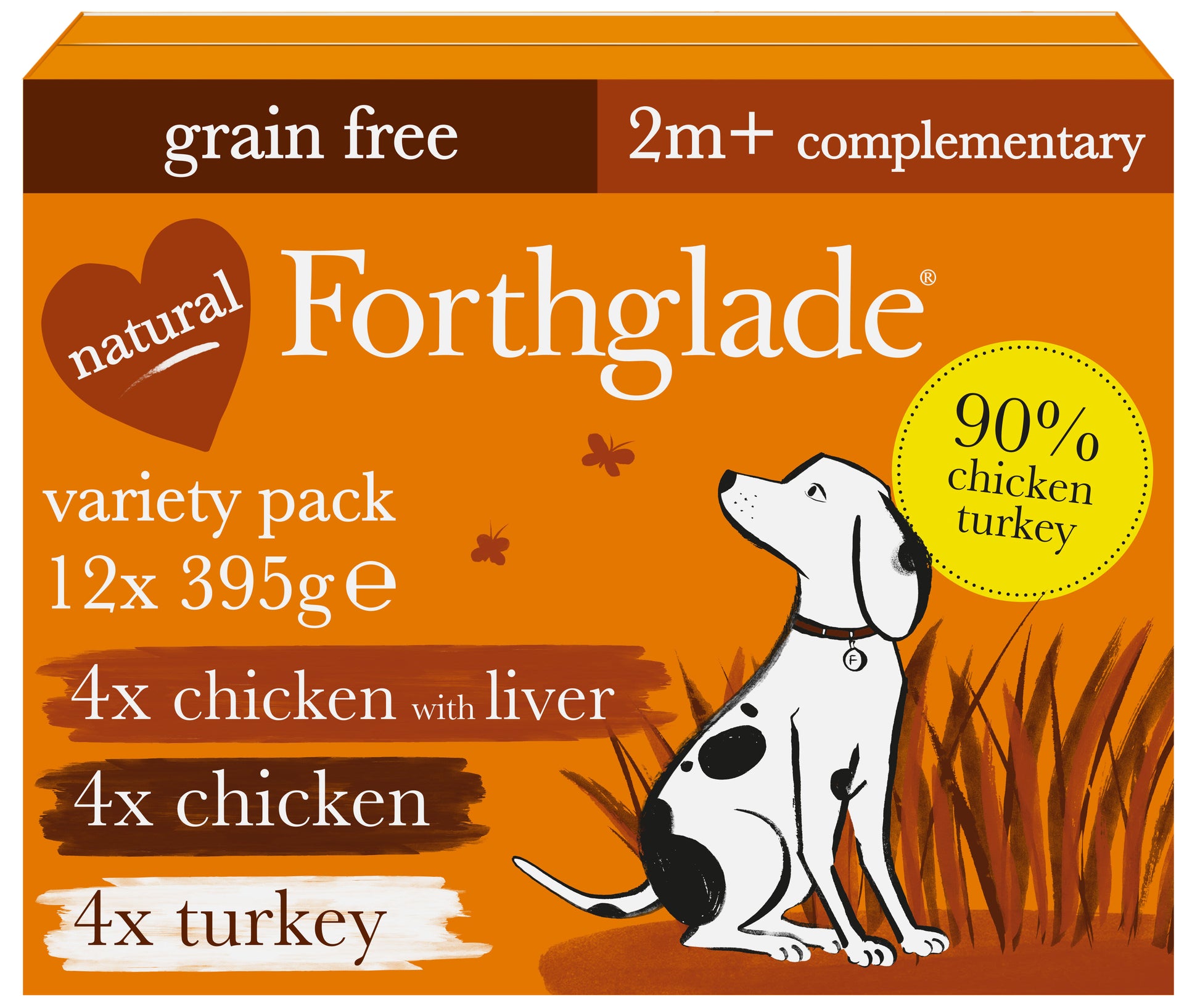 Forthglade Forthglade Just 90 Liver Chicken Turkey Adult Wet Dog Food pet food packaging