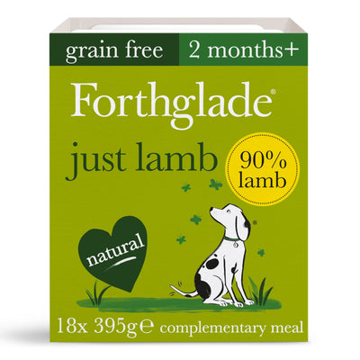 Forthglade Forthglade Just Grain Free Lamb Adult Wet Dog pet food packaging