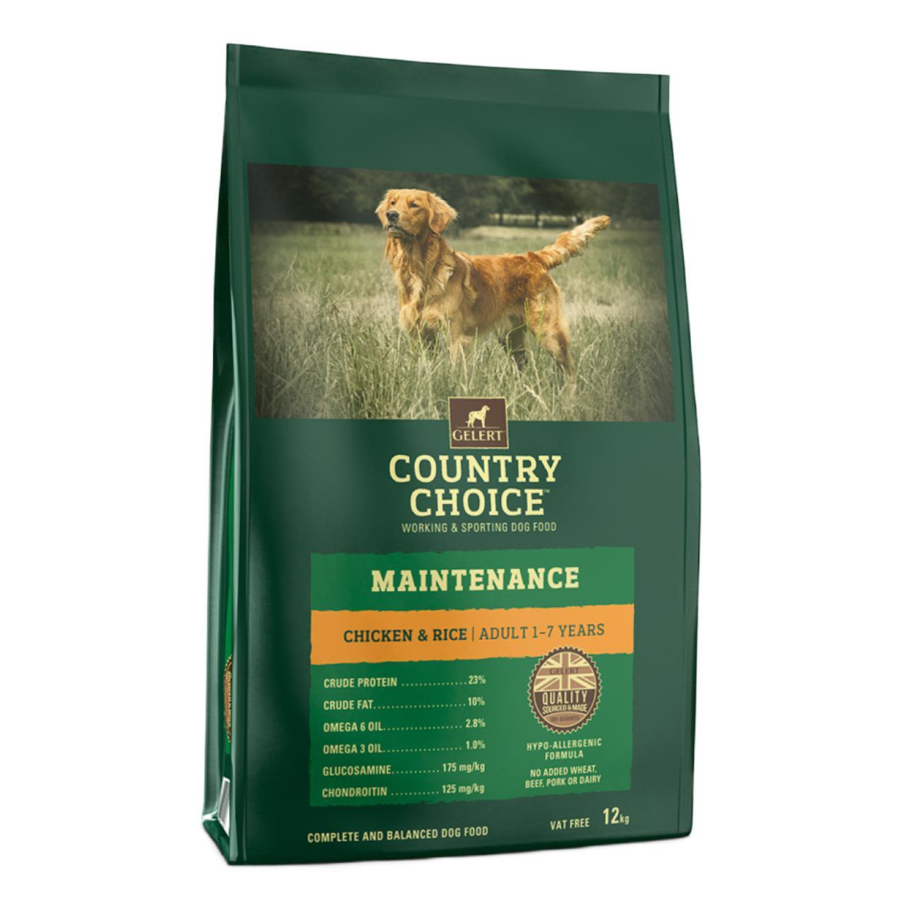 Gelert Gelert Country Choice Maintenance Chicken Adult Dry Dog Food pet food packaging